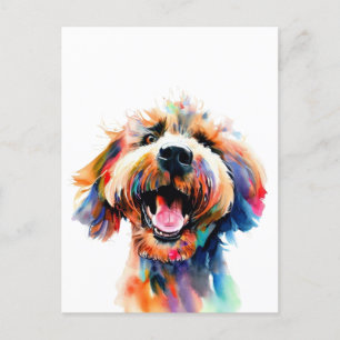 Cute Doodle Colorful Labour Art Vykort