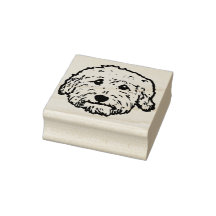 Cute Doodle gummi frimärke - doodle hund-gåva