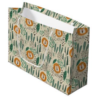Cute Doodle Lejon Jungle Rainforest Mönster