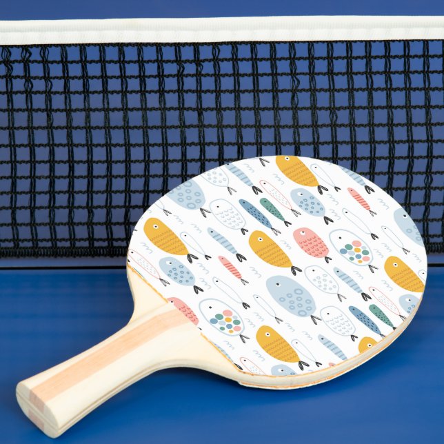 Cute Doodle School of Fish Mönster Pingisracket (Insitu)