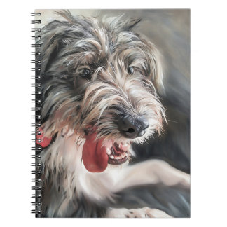 Cute Doodle Spiral fotopatbok för foto till Hund Anteckningsbok