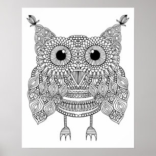 Cute Doodle Uggla 2 Poster