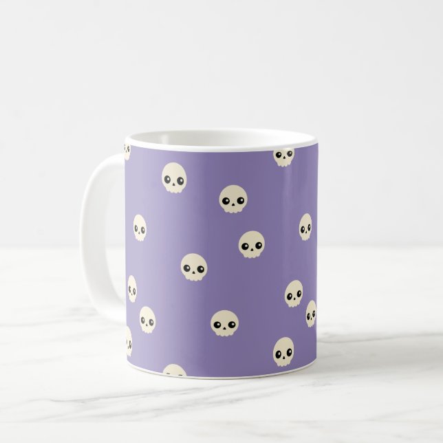 Cute Döskallar Coffee Mugg (Framsida vänster)