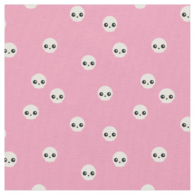 Cute-Döskallar Tyg (Närbild)