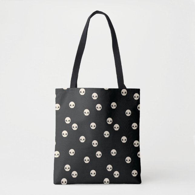 Cute Döskallars Tote Bag Tygkasse (Framsida)