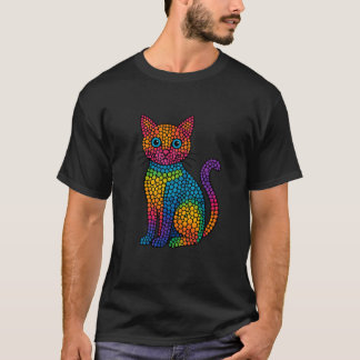 Cute Dot Stil Cat T Shirt