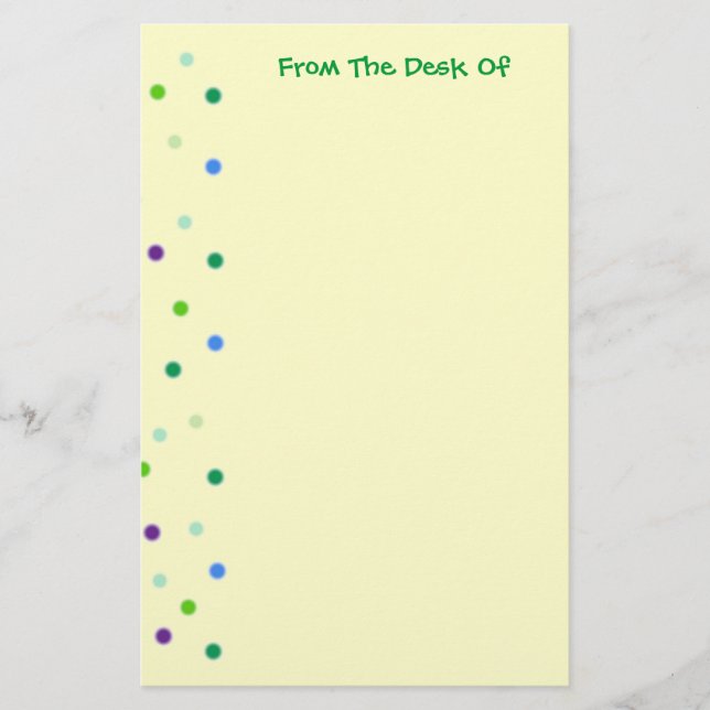 Cute Dots Brevpapper (Framsida)