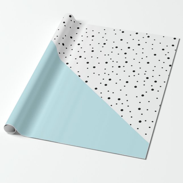 Cute Dots Mönster Presentpapper (Utrullad)