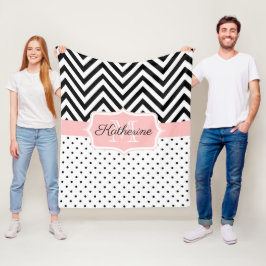 Cute Dots och Chevron Fleecefilt