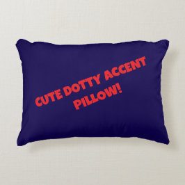 CUTE DOTTY ACCENT PILLOW! PRYDNADSKUDDE
