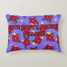 CUTE DOTTY ACCENT PILLOW! PRYDNADSKUDDE