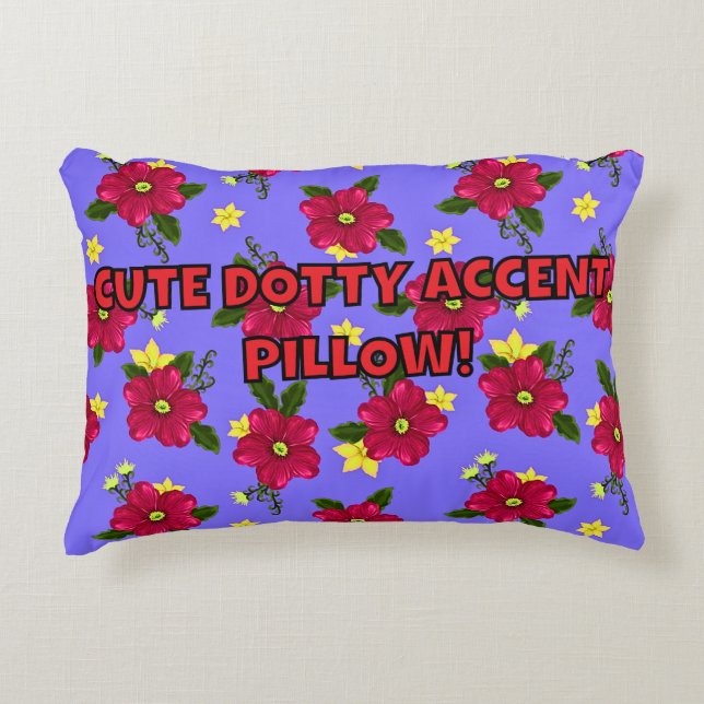 CUTE DOTTY ACCENT PILLOW! PRYDNADSKUDDE (Framsidan)