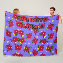 CUTE DOTTY BLANKET Fleece Blanket!