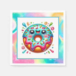 Cute doughnut älskare party pappersservett