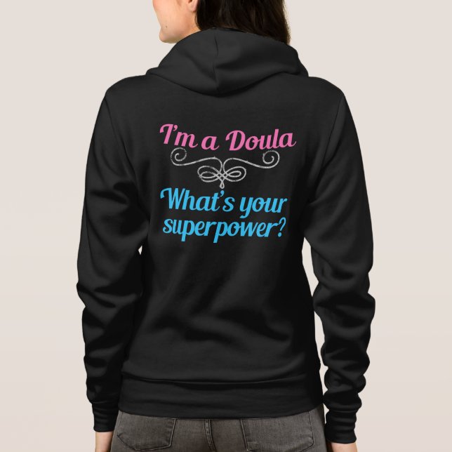 Cute Doula Superhjälte T Shirt (Baksida)