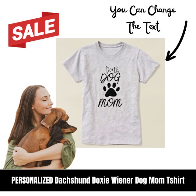 Cute Doxie Hund Mamma Tass T Shirt (Doxie Dog Mom Tee)
