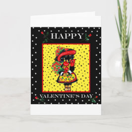 Cute Doxie Valentine Helgkort