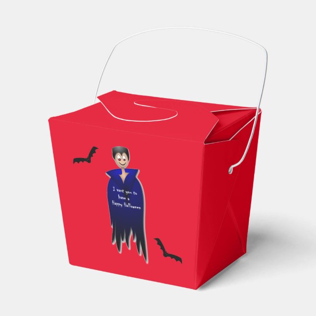 Cute Dracula Halloween Presentaskar (Framsidan Sidan)