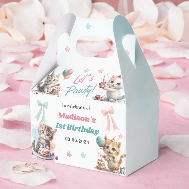 Cute Dragon 1:a födelsedagen Party Presentaskar (Bröllop)