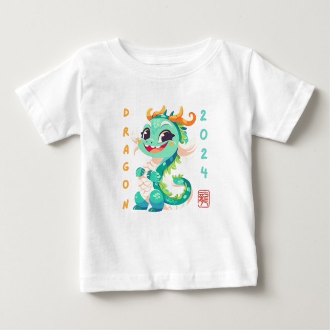 Cute Dragon 2024 T Shirt (Framsida)