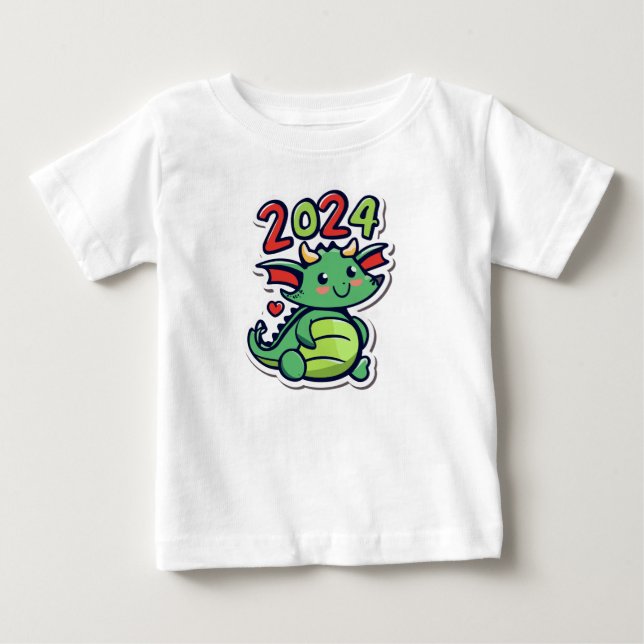 Cute Dragon 2024 T Shirt (Framsida)