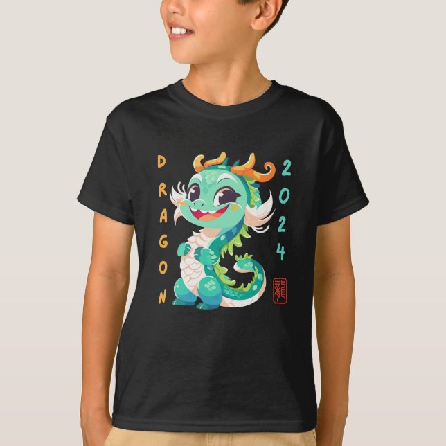 Cute Dragon 2024 T Shirt (Framsida)