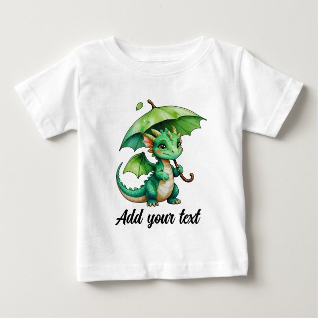 Cute Dragon Baby Tee (Framsida)