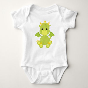 Cute Dragon, Grönt Dragon, Little Dragon, Magic T Shirt
