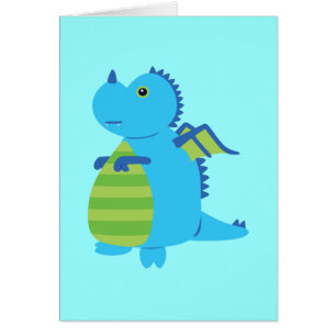Cute Dragon Hälsningskort