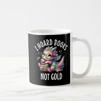 Cute Dragon med Bok-läskkaffe Mugg