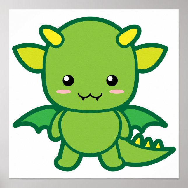 Cute Dragon Poster (Framsidan)