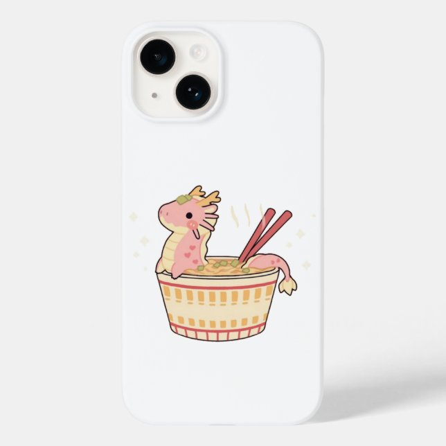 Cute Dragon Ramen Fodral-Mate iphone case (Baksida)