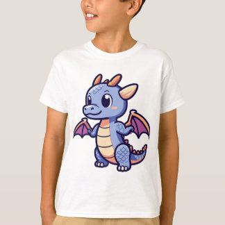 Cute Dragon Skull Mascot Anime Style Vector T-Shir T Shirt
