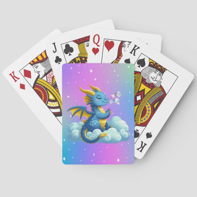 Cute Dragon/Whimsical Casinokort (Baksidan)
