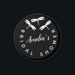 Cute Dragonflies Black Möhippa Magnet<br><div class="desc">Möhippa Magnet-favoriter med Dragonflies</div>