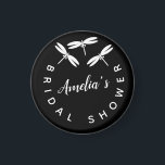 Cute Dragonflies Black Möhippa Magnet<br><div class="desc">Möhippa Magnet-favoriter med Dragonflies</div>