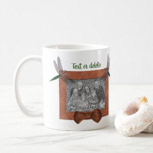 Cute Dragonflies Personlig Photo Ram Kaffemugg