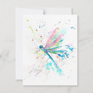 Cute Dragonfly Colorful | Gått till jul  Inbjudningar