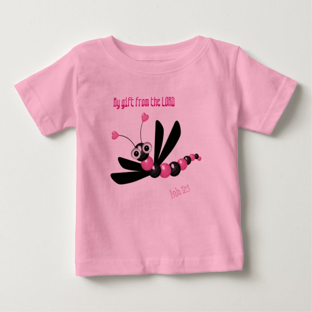 Cute Dragonfly Tutu Bodydräkt T Shirt (Framsida)