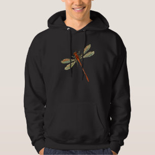 Cute Dragonfly Vingar Antique Dragonfly Illustrati Hoodie