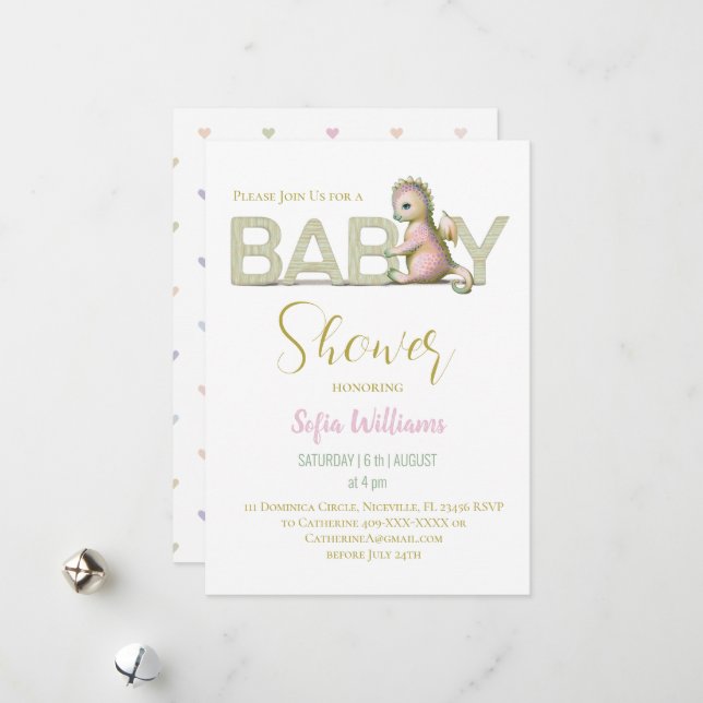 Cute-drakinbjudan Julkort (Fram/Back In Situ)