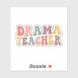 Cute Drama Teacher Klistermärken<br><div class="desc">Drama Teacher Sticker Gift,  Drama Teater Teacher Laptop Sticker Gift,  Drama Arts Vattenflaska Decal,  Apprecision Gift for Drama Teacher</div>