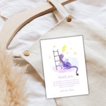 Cute Dreamy Fairytale Dragon Stars Baby Shower