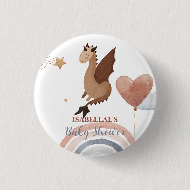 Cute Dron African American-pojkar babydusch Knapp (Framsida)