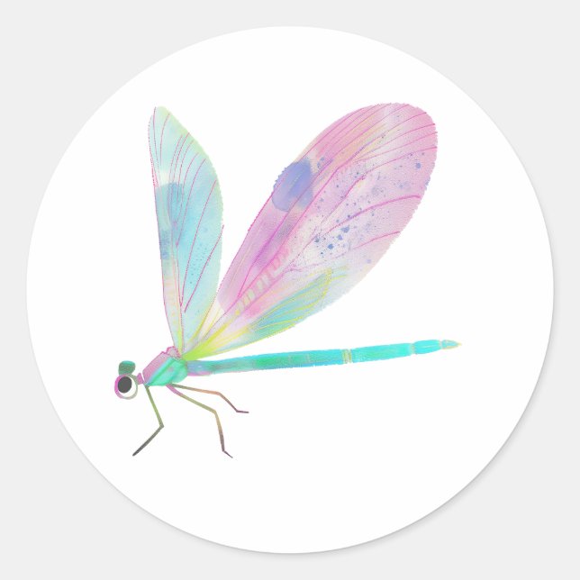 Cute Dronfly Runt Klistermärke (Framsida)