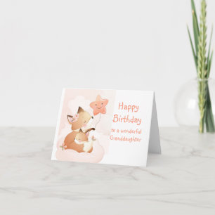 Cute Du är en Star Fox Roligt Birthday Granddotter Kort