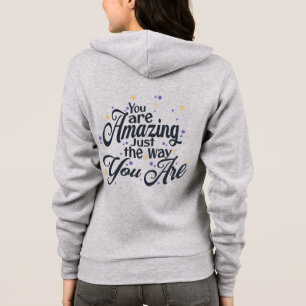 Cute '' du är Fantastisk'' Black on Grått Typograp T Shirt