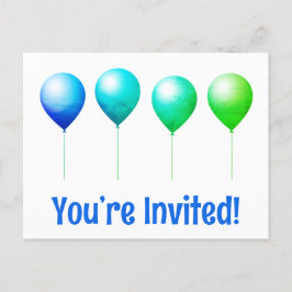 Cute du är inbjuden till vykort i grattis på födel