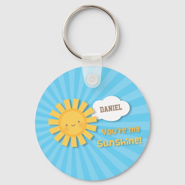 Cute, du är min solskensuppskattning nyckelring (Framsida)