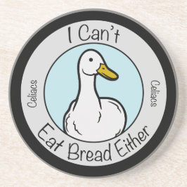 Cute Duck "Cant Eat Bread" Celiacs Disease Underlägg